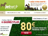 Bonus de 80 â‚¬ sur BetNet !