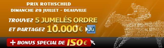 image Cagnotte de 10.000 â‚¬ sur ZEturf le dimanche 29 juillet