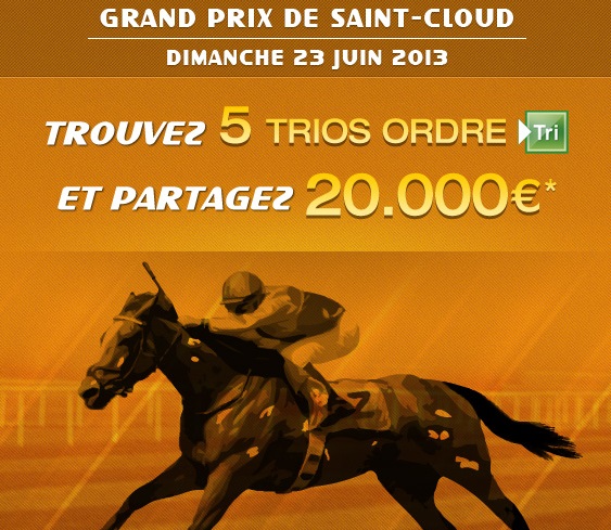 image Les offres turf du Grand Prix de Saint-Cloud