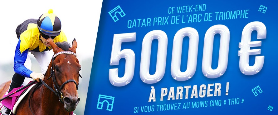 Challenge Arc 2016 sur LeTurf.fr : 5.000 euros en jeu