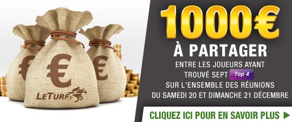 1.000 euros à partager sur Leturf.fr