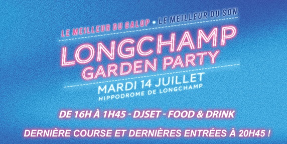 image 14 juillet : Venez Ã  la Longchamp Garden Party !