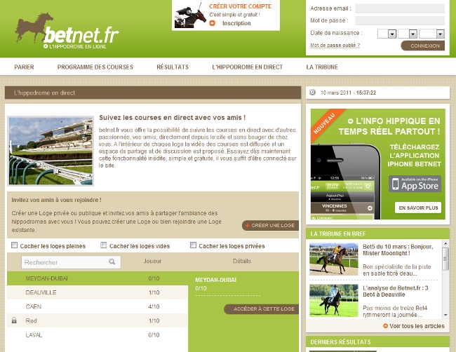 Site Betnet.fr