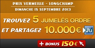 Prix Vermeille 2013 : 10.000 euros à partager sur Zeturf.fr