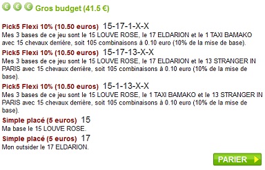 10% du Pick5 à 6303 euros pour Mister Turfoo !