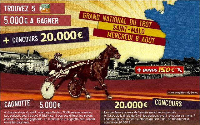 image GNT sur ZEturf - 5000 â‚¬ Ã  gagner ce mercredi 8 aoÃ»t