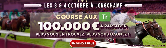 250 euros de bonus sur ZEturf.fr et 100.000 euros en jeu !