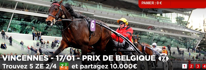 10.000 euros sur ZEturf.fr pour le Prix de Belgique.