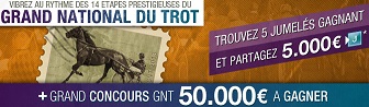 Grand concours GNT : 50.000 euros à gagner