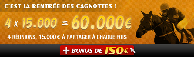 image La rentrÃ©e des cagnottes sur ZEturf ! 60 000 â‚¬ en jeu...